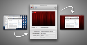 Desktop Curtain hides your clutter, quickly and easily