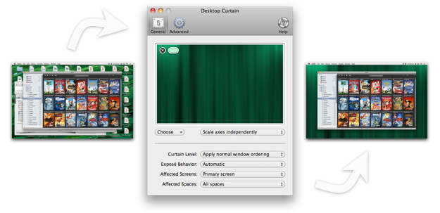 Desktop Curtain