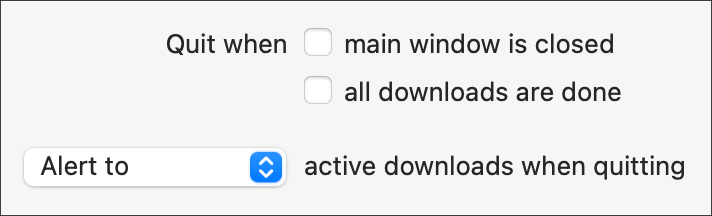 Conditions under which Leech should auto-quit