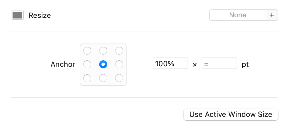 Max width action