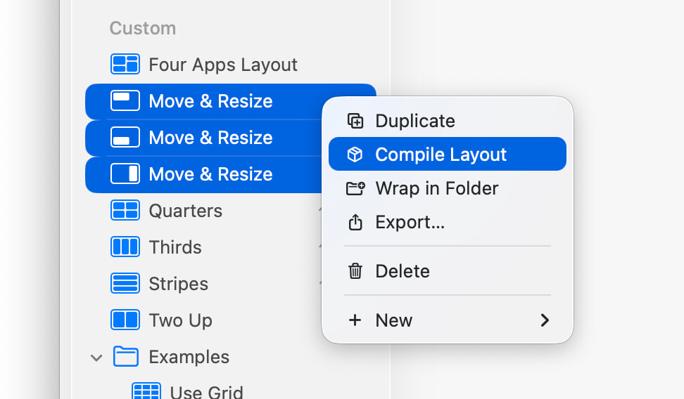 Unbundling a layout