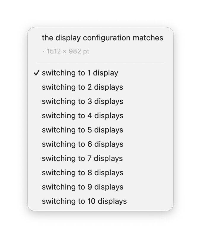 Display layout