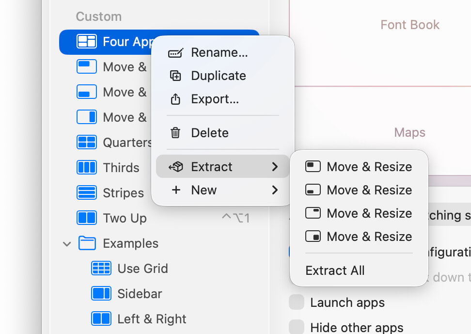 Unbundling a layout