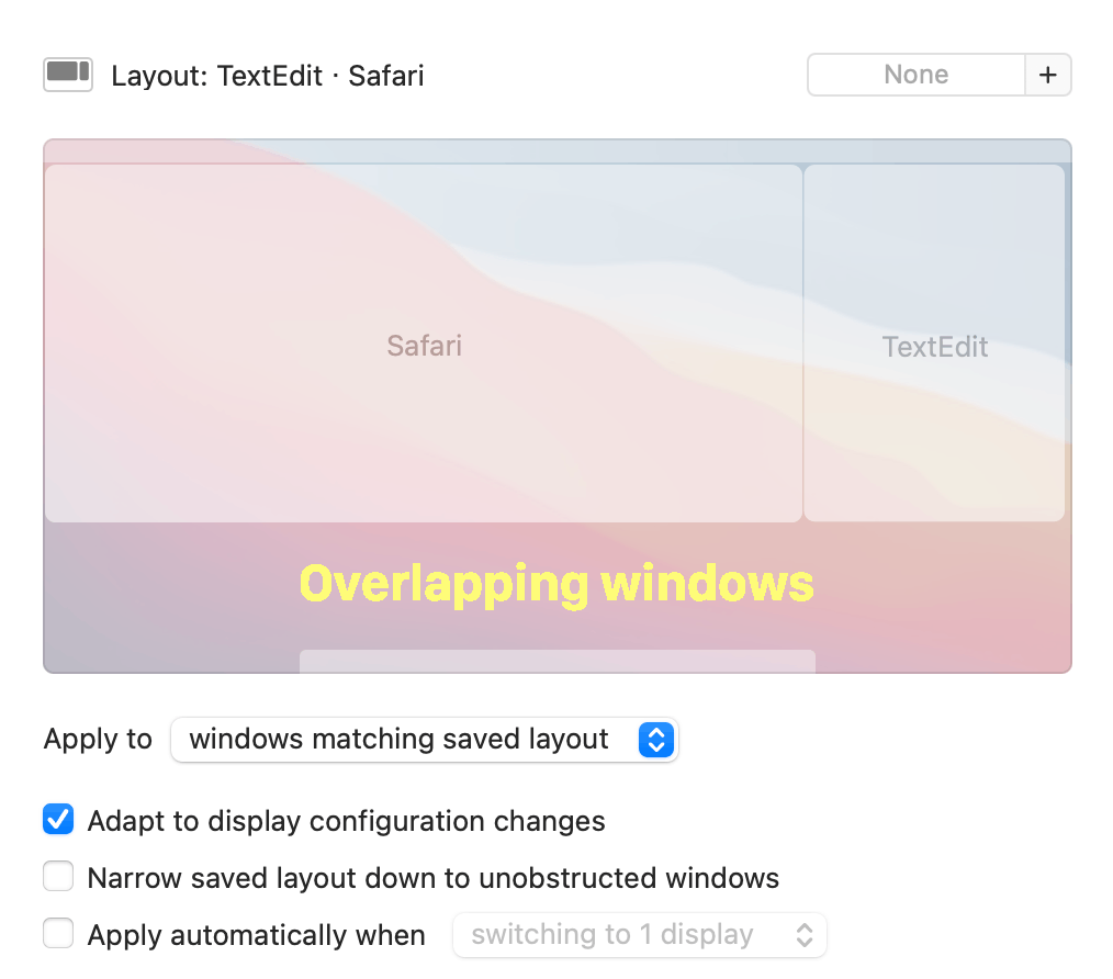 Overlapping windows