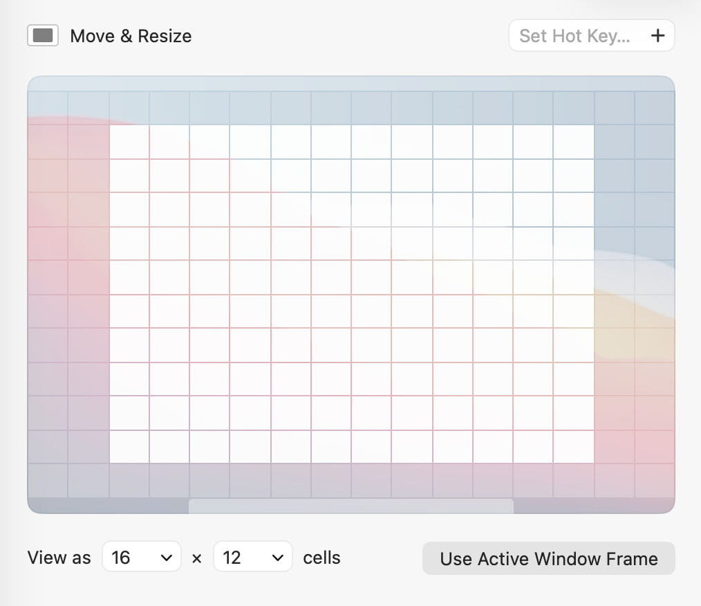 Move & Resize action