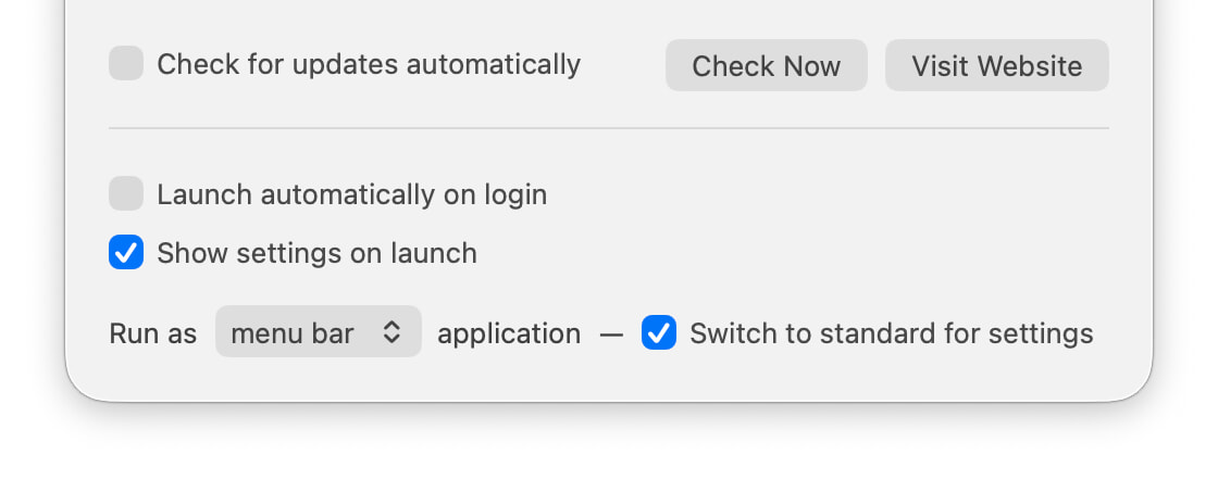 Section 3 of general settings
