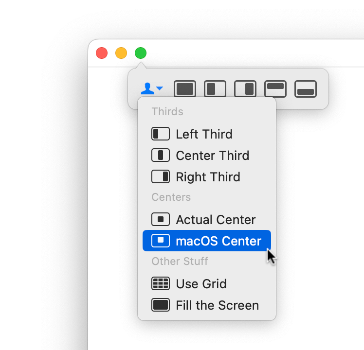 Custom actions in the palette