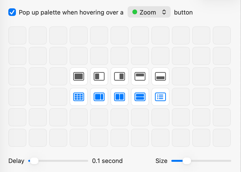 Top half of palette