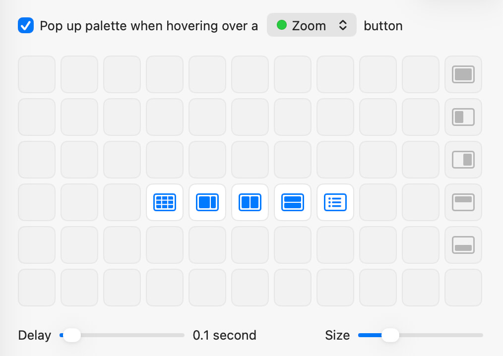 Hidden icons