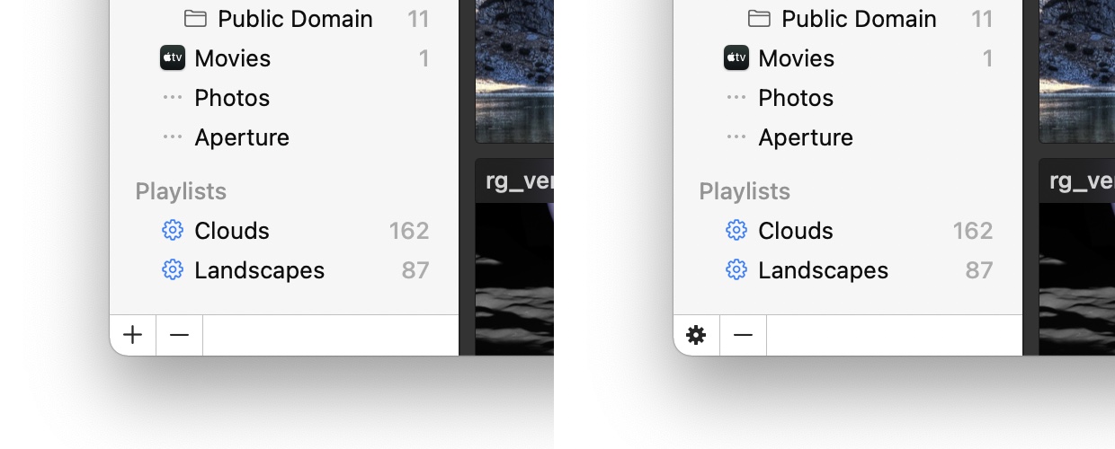 The hidden playlist control bar