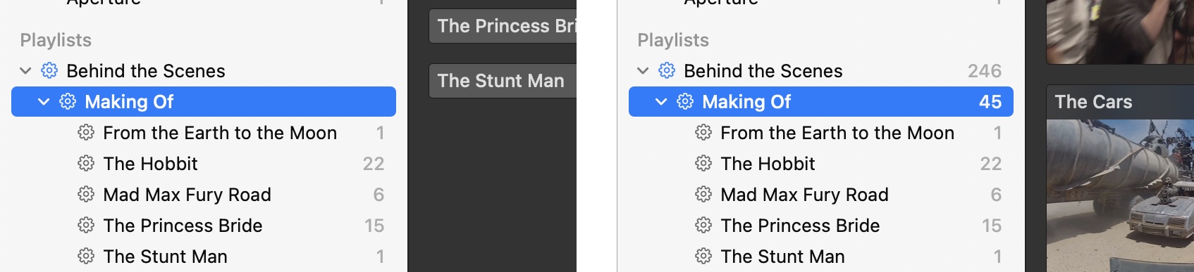 The effect of the Fan Out setting