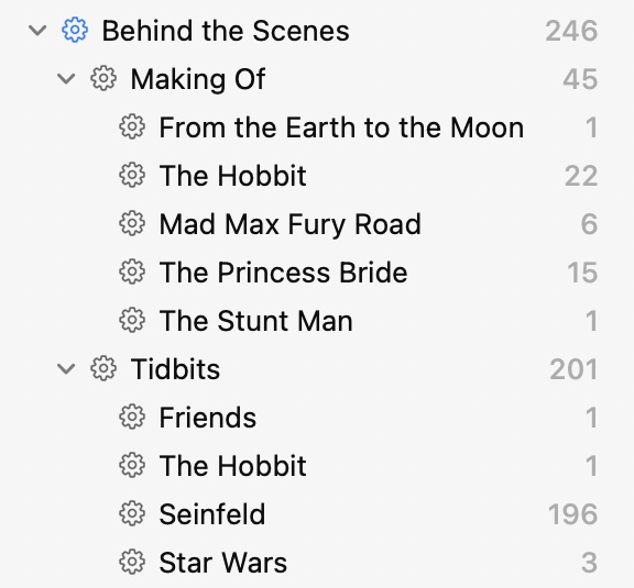 Subdivisions add hierarchies to Smart Playlists