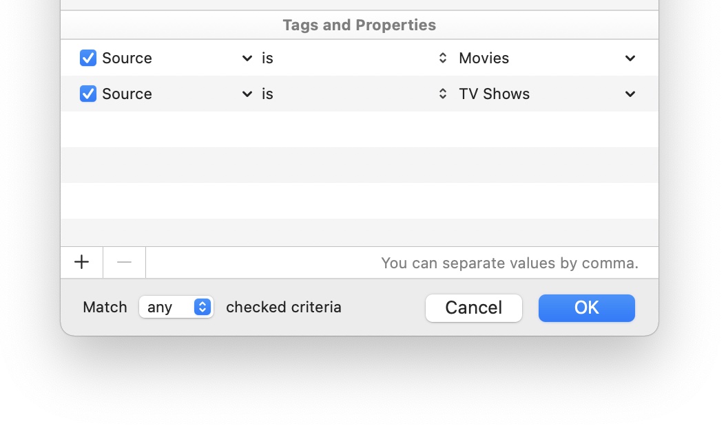 Selecting one of two properties