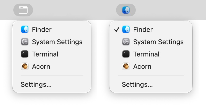 Trigger Menu shortcut